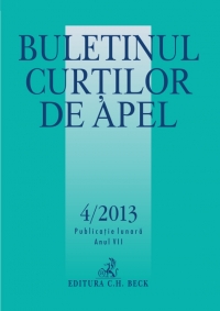 Buletinul Curtilor de Apel, Nr. 4/2013