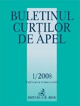 Buletinul Curtilor de Apel, Nr. 1/2008