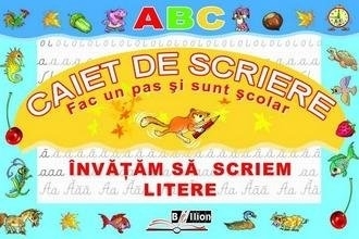 Caiet de scriere. Invatam sa scriem litere