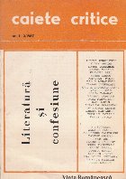 Caiete critice, nr 1-2/1987 Literatura si confesiune