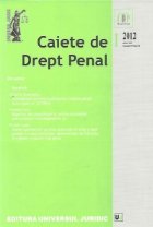 Caiete Drept Penal 1/2012