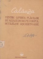 Calauza pentru lipirea placilor de aliaje dure pe corpul sculelor aschietoare