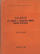 Calauza de tehnica a securitatii muncii pentru artificieri - pentru uz intern