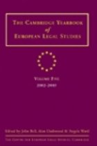 Cambridge Yearbook European Legal Studies