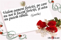 Card magnetic laminat (model 13) - Vedem oameni fericiti, pe care nu noi ii facem fericiti, si asta nu putem rabda (Goethe)