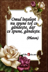 Card magnetic laminat (model 19) - Omul intelept nu spune tot ce gandeste, dar ce spune, gandeste (Platon)