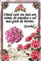 Card magnetic laminat (model 20) - Omul care nu mai are nimic de pierdut, e cel mai greu de invins (Goethe)