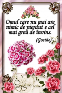 Card magnetic laminat (model 20) - Omul care nu mai are nimic de pierdut, e cel mai greu de invins (Goethe)