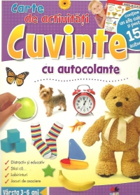 Carte de activitati - Cuvinte cu autocolante