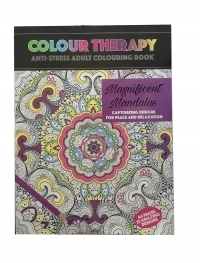 Carte antistres de colorat Manificent Mandalas, A4 64 pag