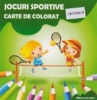 Carte de colorat cu abtibilduri. Jocuri sportive