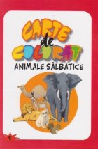 Carte colorat Animale salbatice