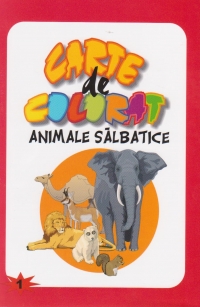 Carte de colorat. Animale salbatice