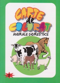 Carte de colorat. Animale domestice