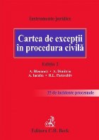 Cartea exceptii procedura civila Editia