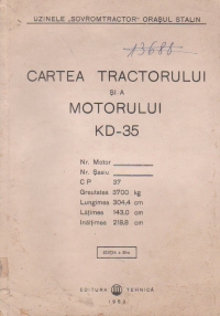 Cartea tractorului si a motorului KD-35