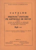 Catalog preturi unitare articole deviz