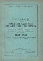 Catalog preturi unitare articole deviz