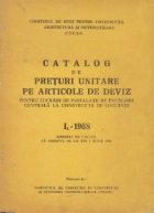 Catalog preturi unitare deviz pentru