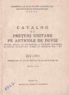 Catalog preturi unitare articole deviz