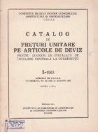 Catalog preturi unitare articole deviz