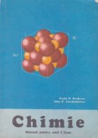 Chimie manual pentru anul liceu