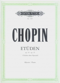 Chopin - Etuden (op 10, op 25) - 3 Etuden ohne Opuszahl - Klavier / Piano