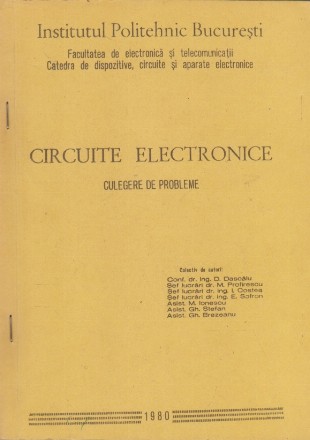 Circuite Electronice - Culegere de Probleme