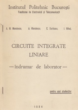 Circuite Integrate Liniare - Indrumar de Laborator