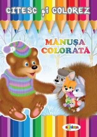 Citesc si colorez - Manusa colorata