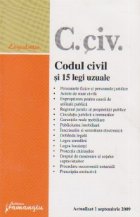 Codul civil si 15 legi uzuale (actualizat 1 septembrie 2009)