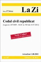 Codul civil republicat (Legea nr. 287/2009 - M. Of. nr. 505 din 15.07.2011). Cod 447