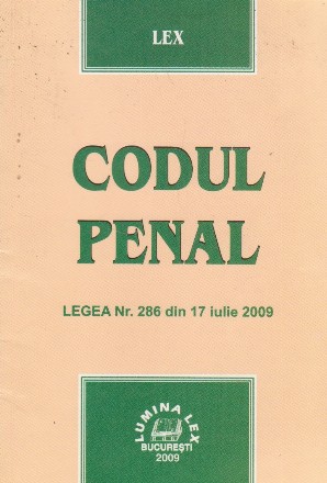 Codul penal - Legea nr.286 din 17 iulie 2009