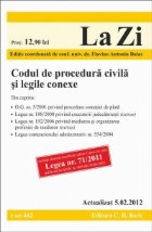 Codul procedura civila legile conexe