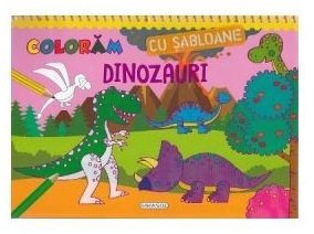 Coloram cu sabloane Dinozauri