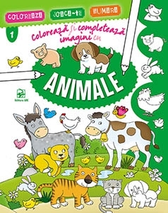 Coloreaza si completeaza imagini cu animale