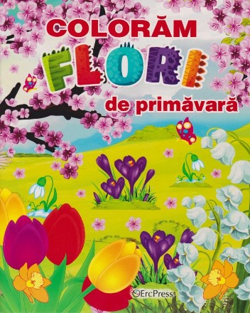 Colorăm flori de primăvară