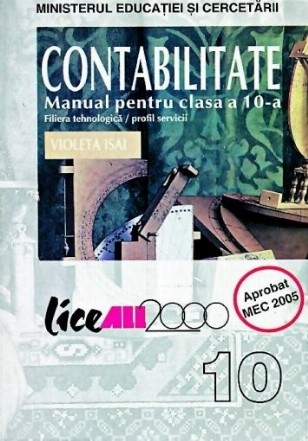 Contabilitate. Manual pentru clasa a X-a