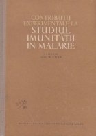 Contributii experimentale studiul imunitatii malarie