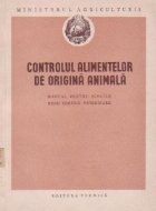 Controlul alimentelor origina animala Manual