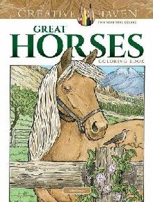 Creative Haven Great Horses Coloring Book