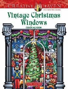 Creative Haven Vintage Christmas Windows Coloring Book