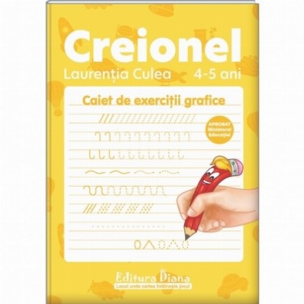 Creionel. Caiet de exercitii grafice 4-5 ani