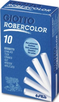 Creta alba GIOTTO ROBERCOLOR - nu face praf, 10 bucati/cutie