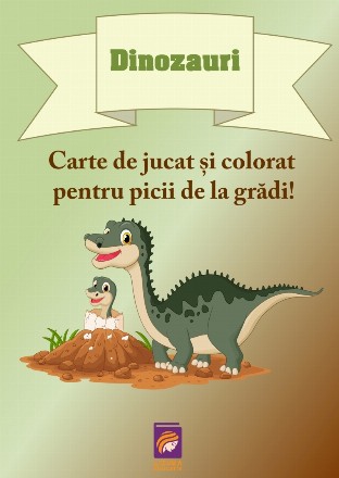 Cărţi de jucat şi colorat pentru picii de la grădi! : Dinozauri