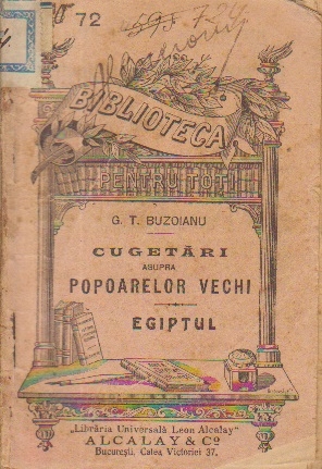 Cugetari asupra popoarelor vechi - Egiptul