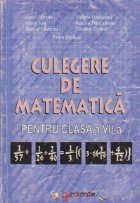 Culegere de matematica pentru clasa a VII-a