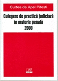 CULEGERE DE PRACTICA JUDICIARA IN MATERIE PENALA, 2000. CURTEA DE APEL PITESTI. DREPT PENAL, DREPT PROCESUAL PENAL