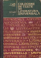 Culegere de Texte din Literatura Universala. Clasa a XI-a, Sectia Umanista