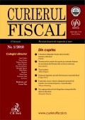 Curierul fiscal, Nr. 1/2010